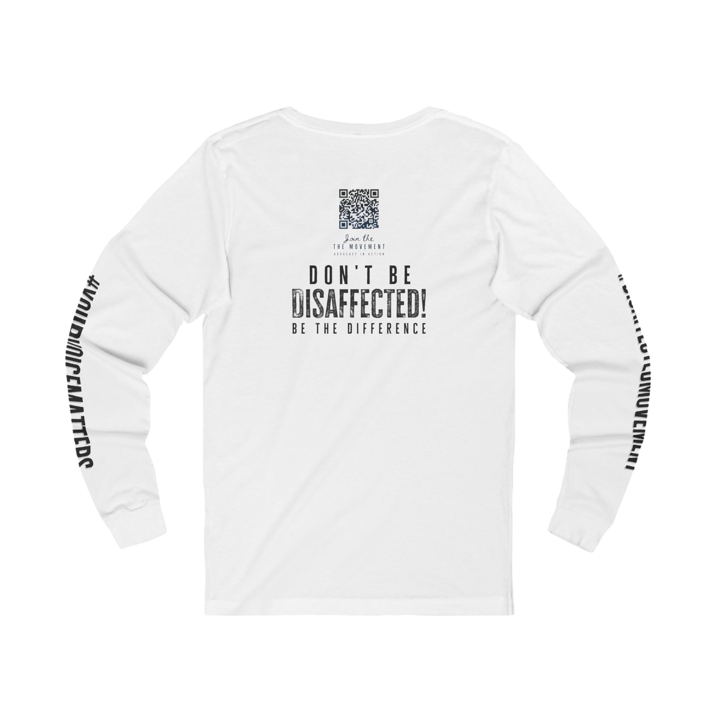 HOPE Unisex Inspirational Long-Sleeve Tee – Black on White | #DisaffectedMovement Edition