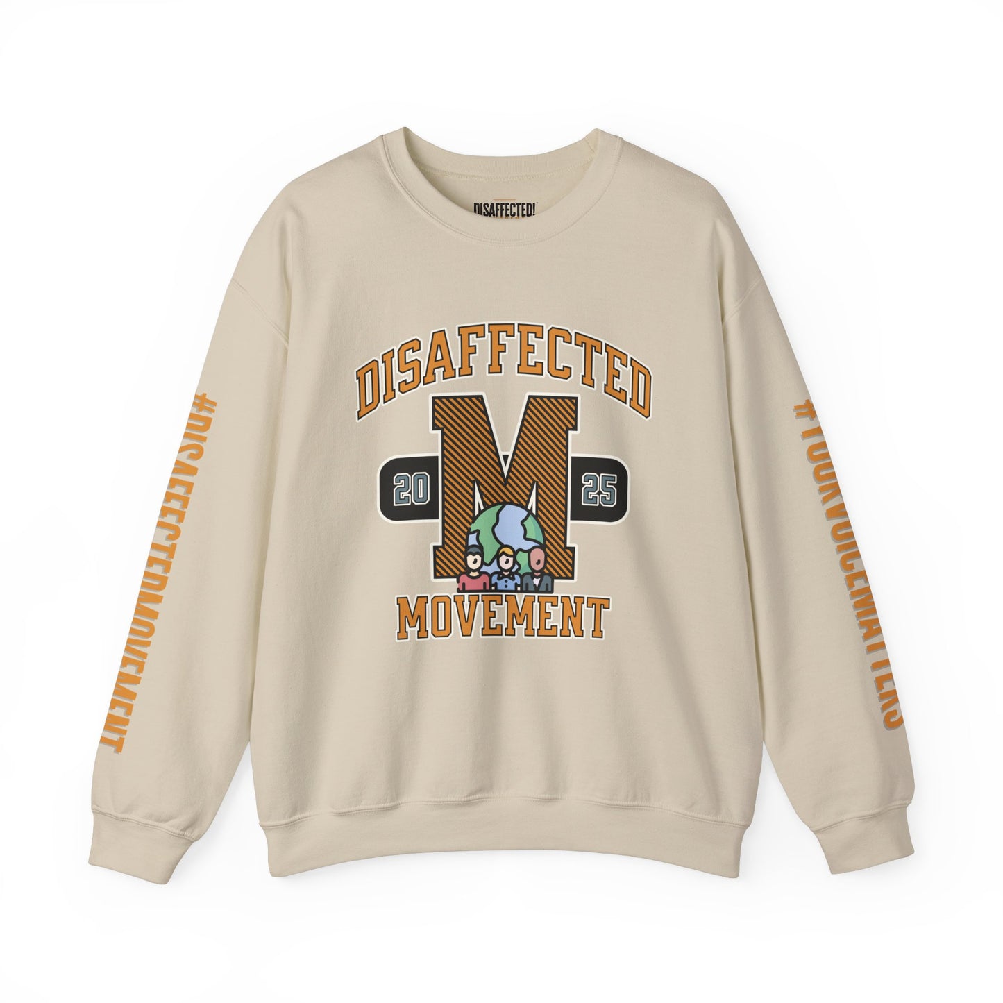 Disaffected Movement 2025 Sweatshirt - Be the Difference (tan) | #DisaffectedMovement Edition