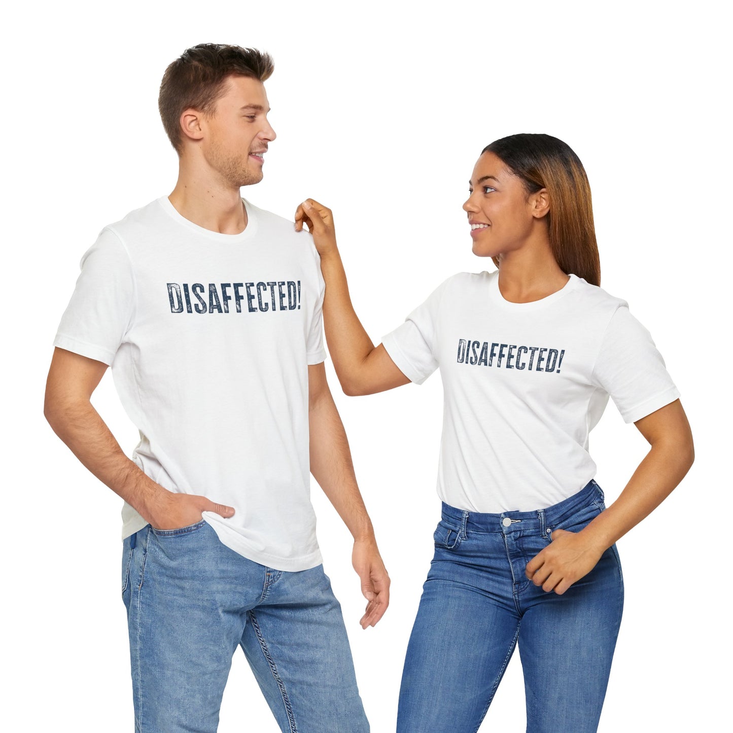 Disaffected! Statement Tee - (Blue on White)