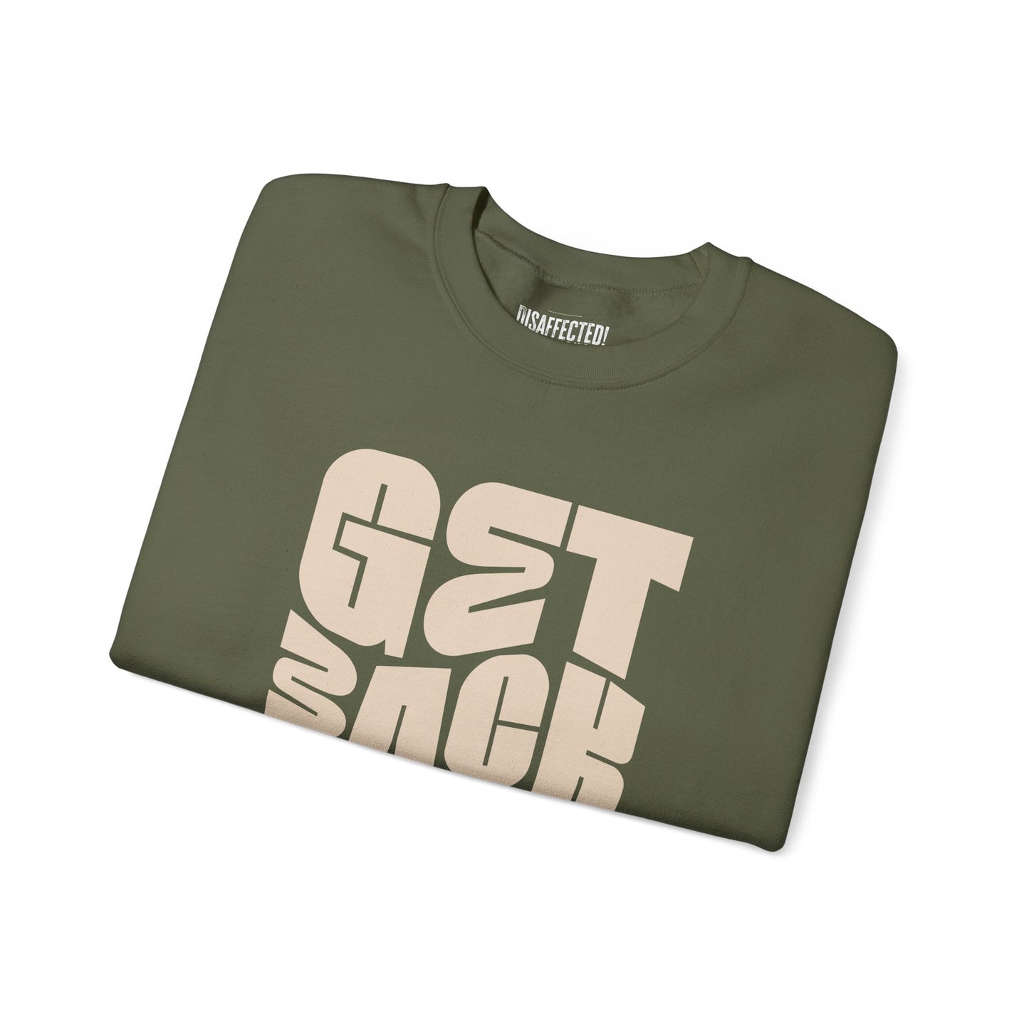 Rise Up Sweatshirt -Tan on  Military Green | #DisaffectedMovement Edition