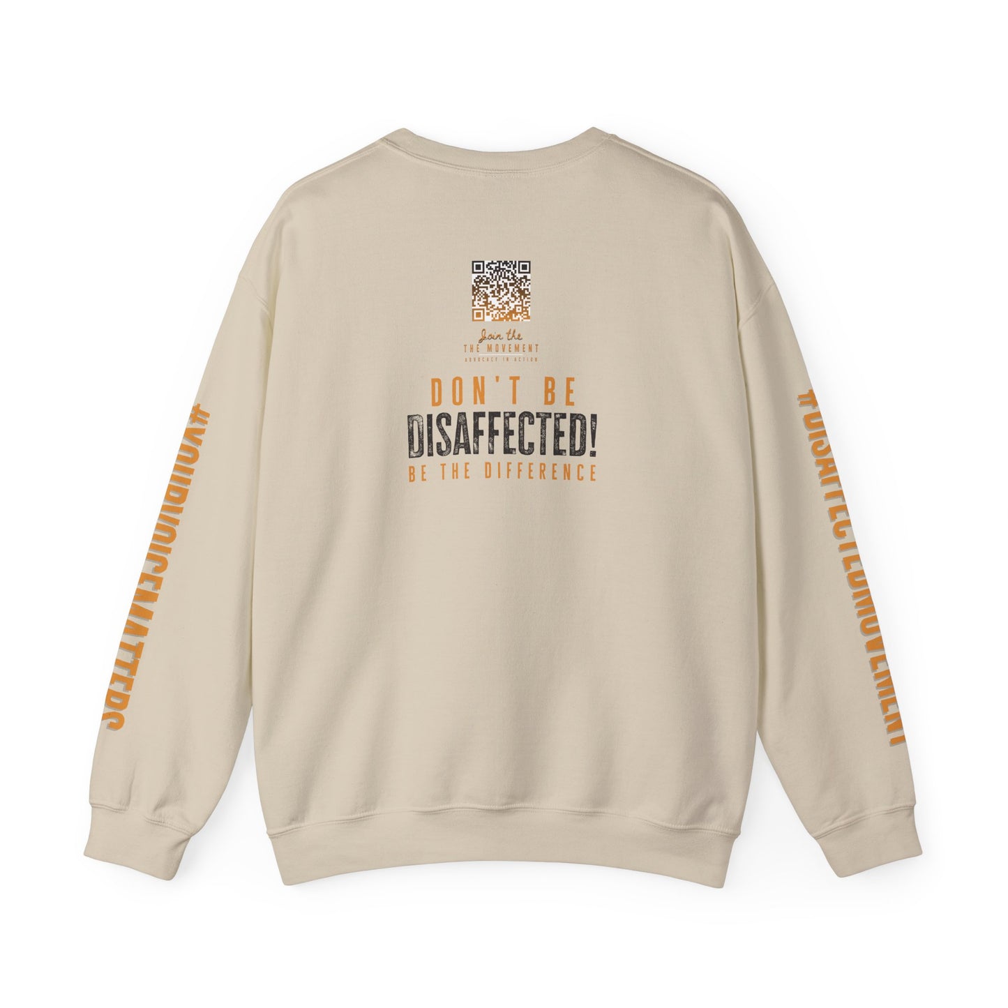 Disaffected Movement 2025 Sweatshirt - Be the Difference (tan) | #DisaffectedMovement Edition