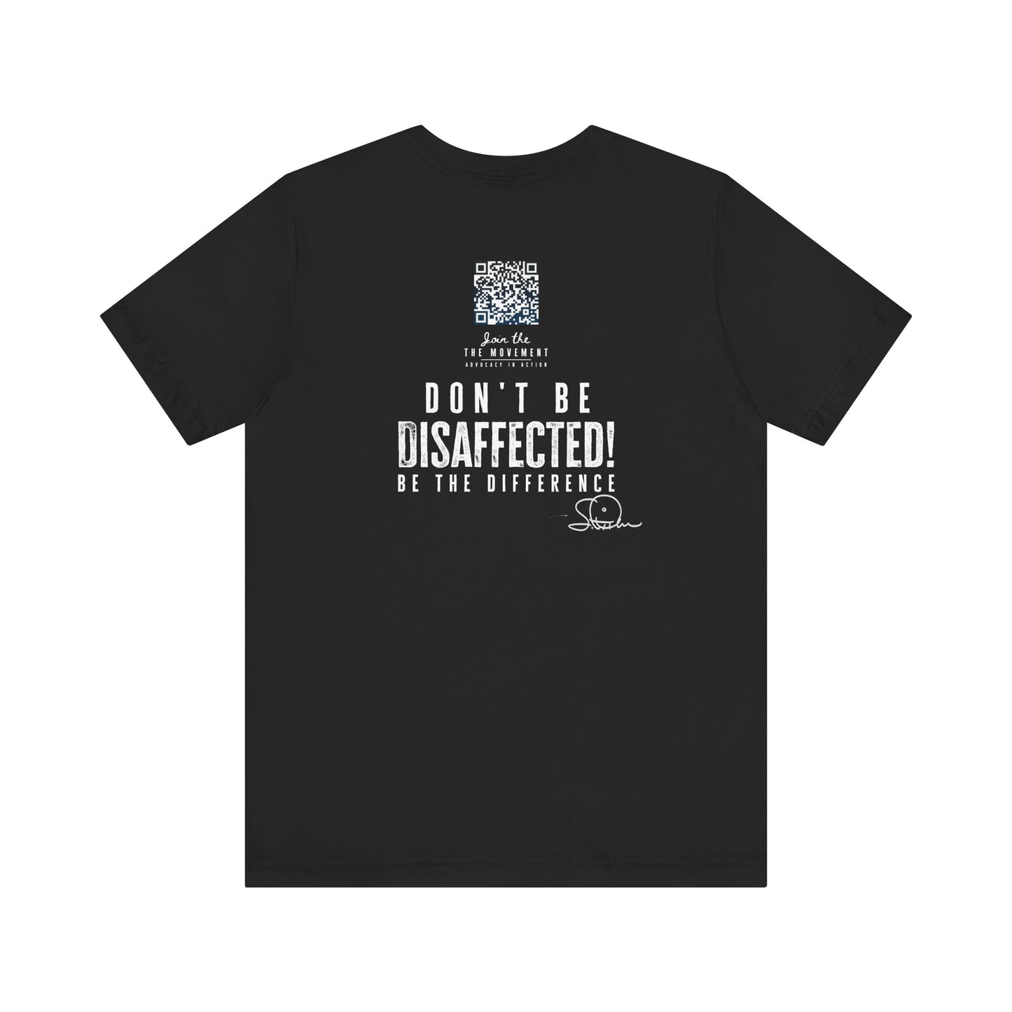 Disaffected! Bold Tee - (White on Black)