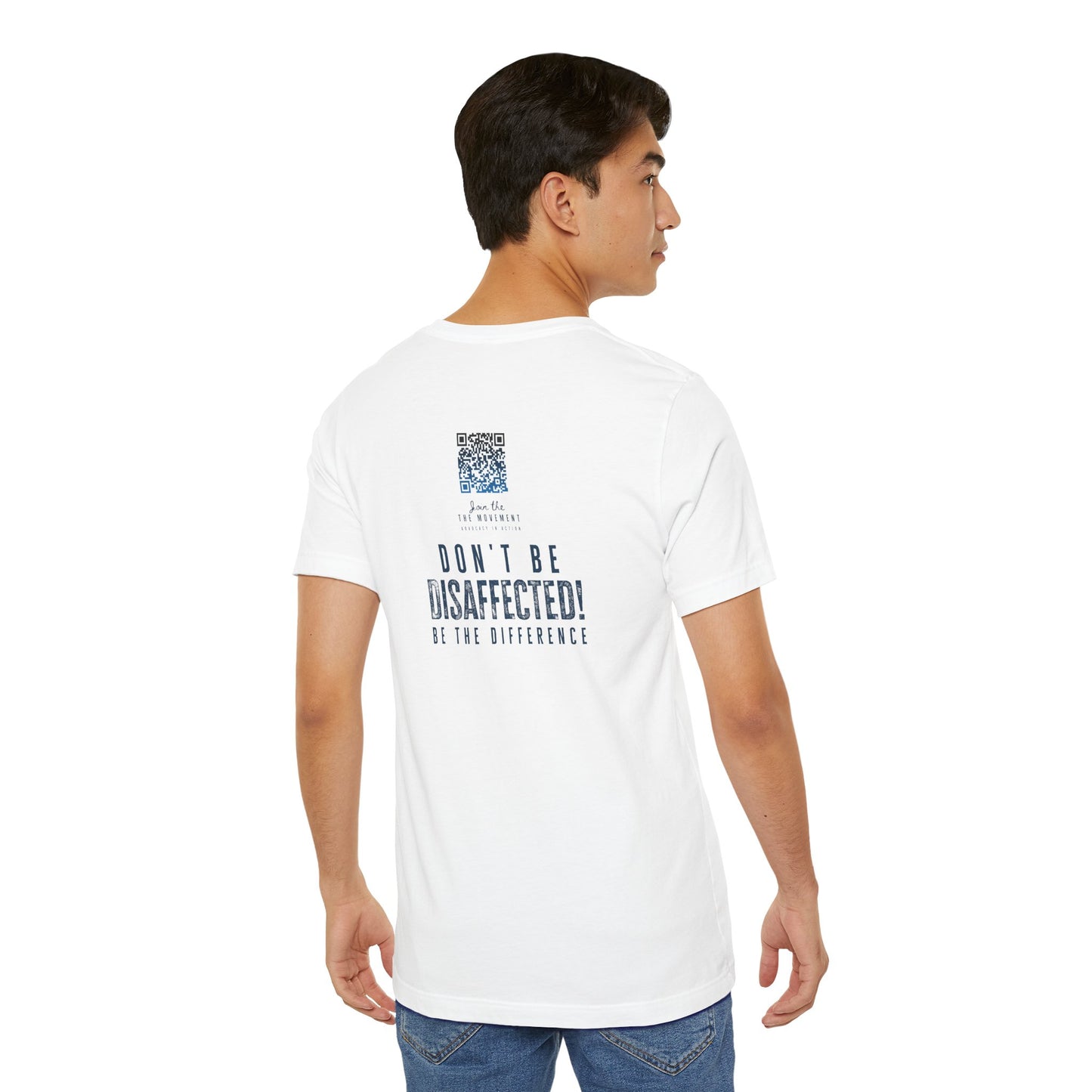 Disaffected! Statement Tee - (Blue on White)
