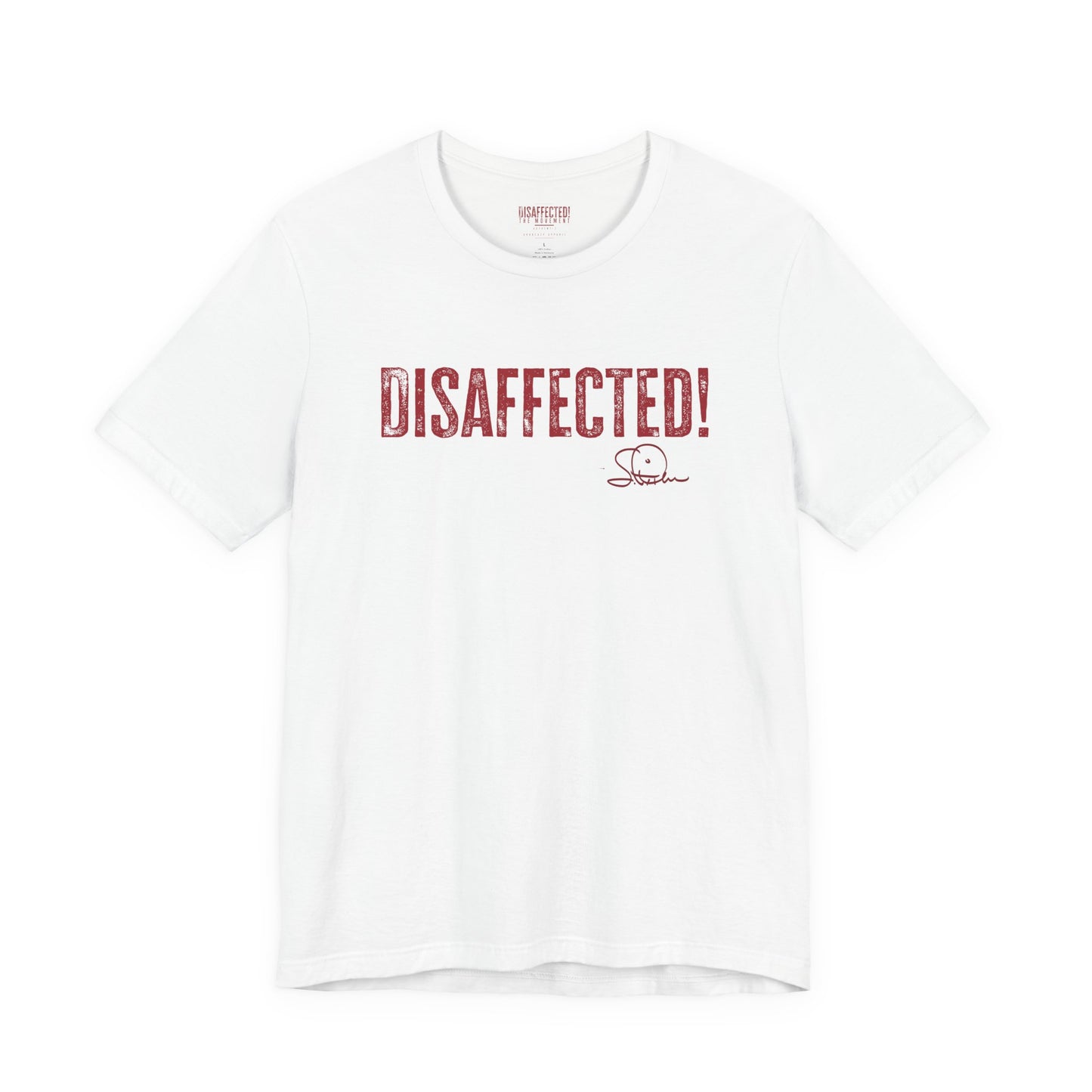 Disaffected! Statement Tee - (Red on White)