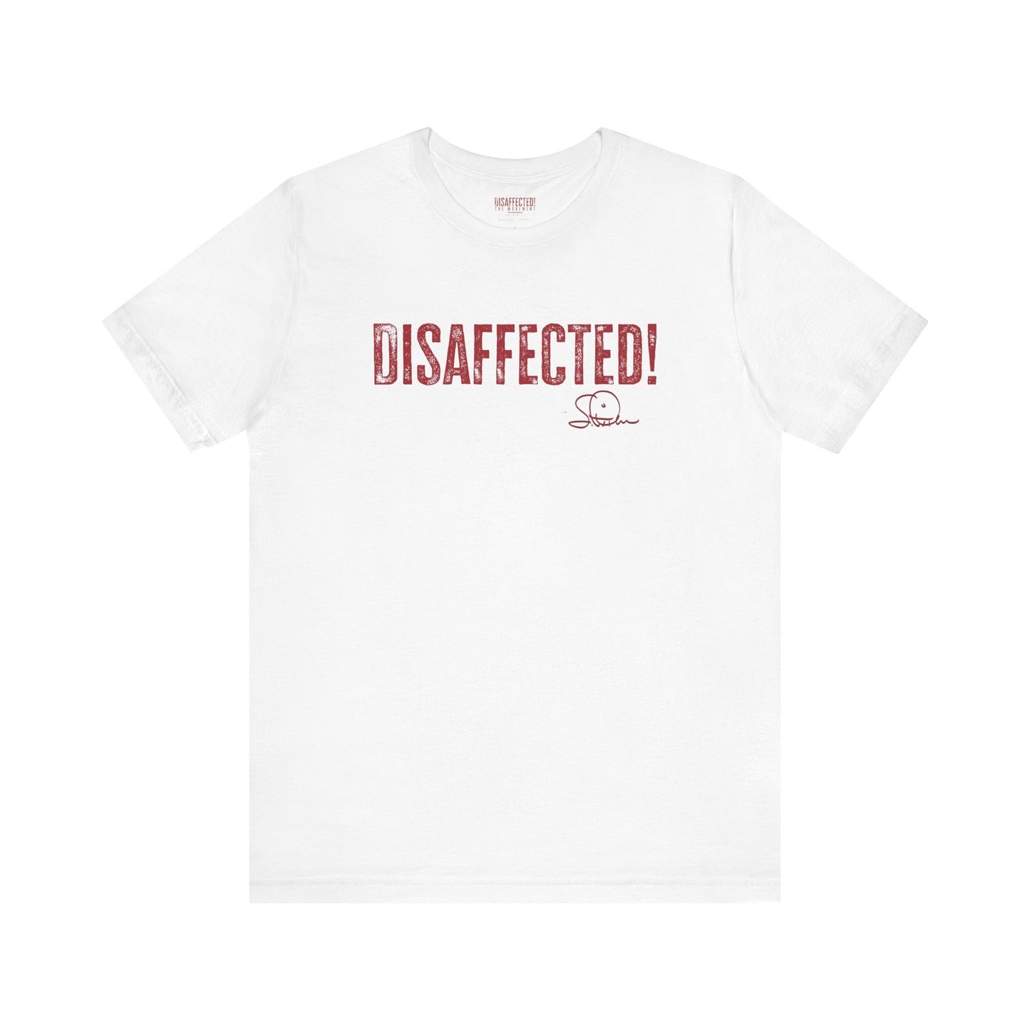 Disaffected! Statement Tee - (Red on White)