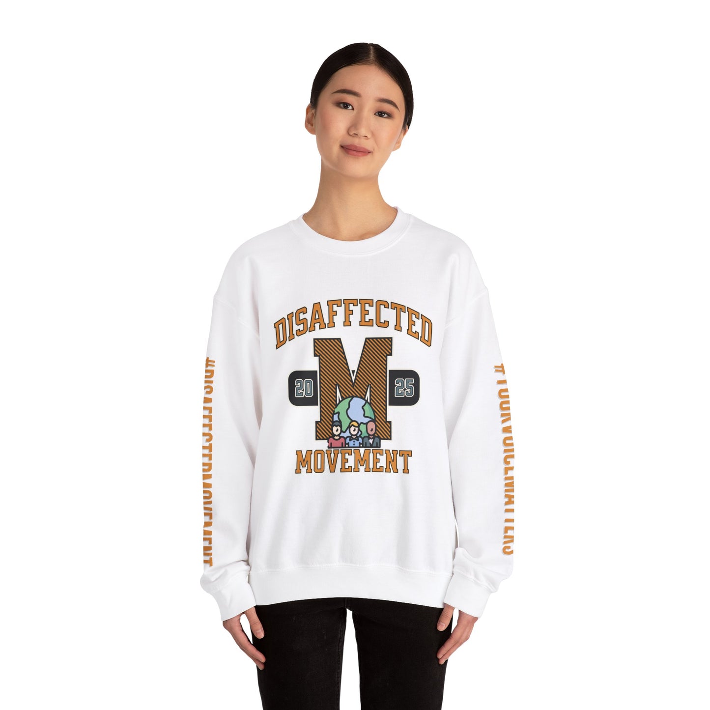 Disaffected Movement 2025 Sweatshirt - (White) Be the Difference | #DisaffectedMovement Edition