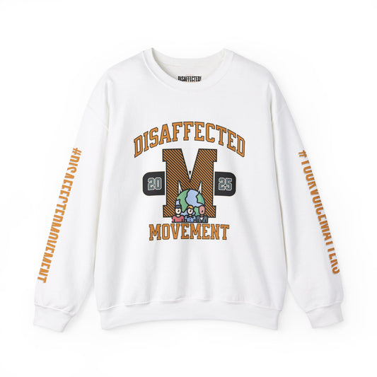 Disaffected Movement 2025 Sweatshirt - (White) Be the Difference | #DisaffectedMovement Edition