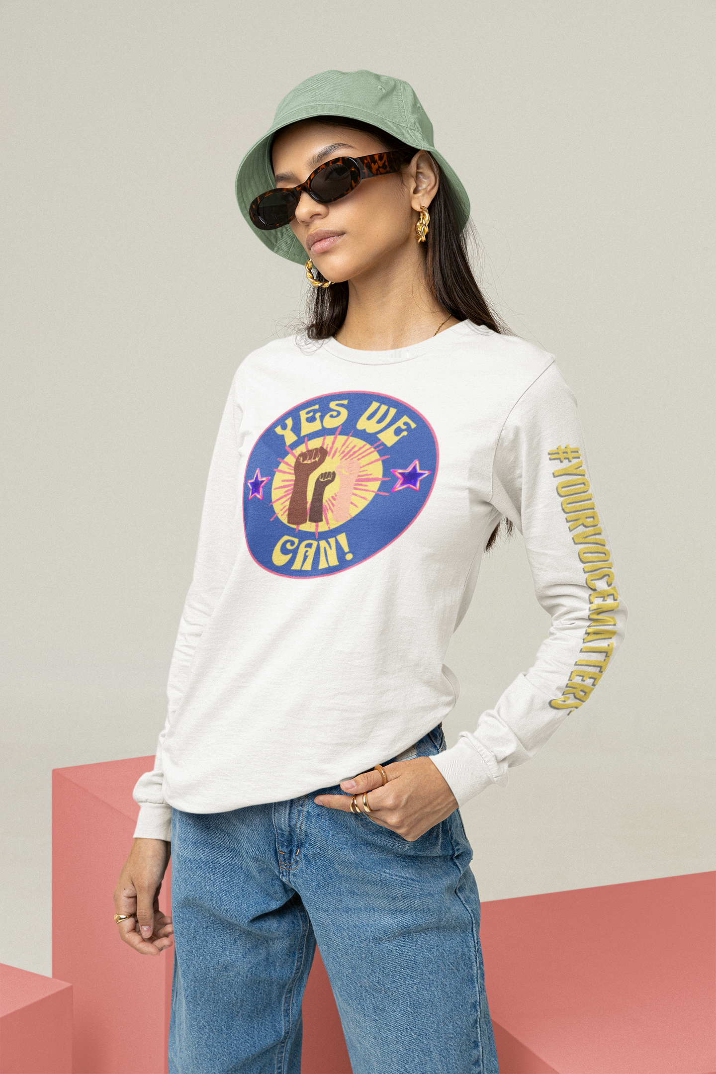 Yes We Can! Long Sleeve Inspirational Tee – #DisaffectedMovement Edition