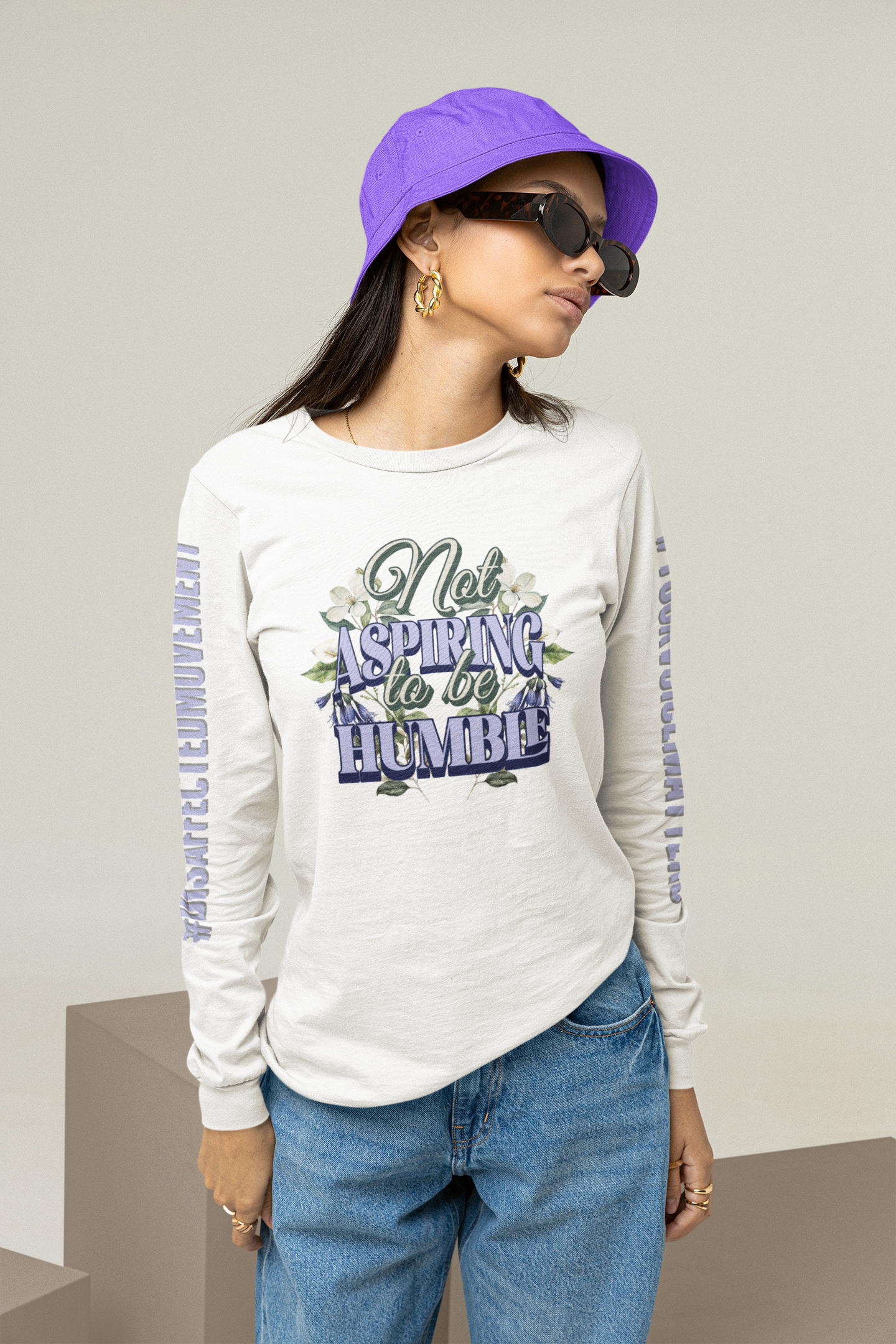 Not Aspiring to Be Humble - Long Sleeve Tee | #DisaffectedMovement Edition