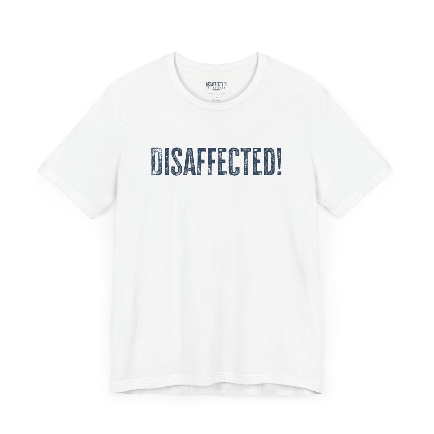 Disaffected! Statement Tee - (Blue on White)