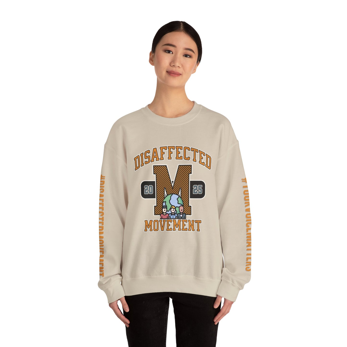 Disaffected Movement 2025 Sweatshirt - Be the Difference (tan) | #DisaffectedMovement Edition